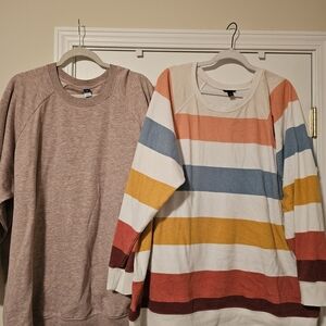 Paur Of Sweatshirts Old Navy And Torrid